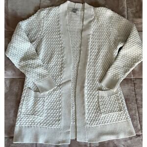 L.L. Bean Open Cardigan Sweater Cotton Women's Size MP